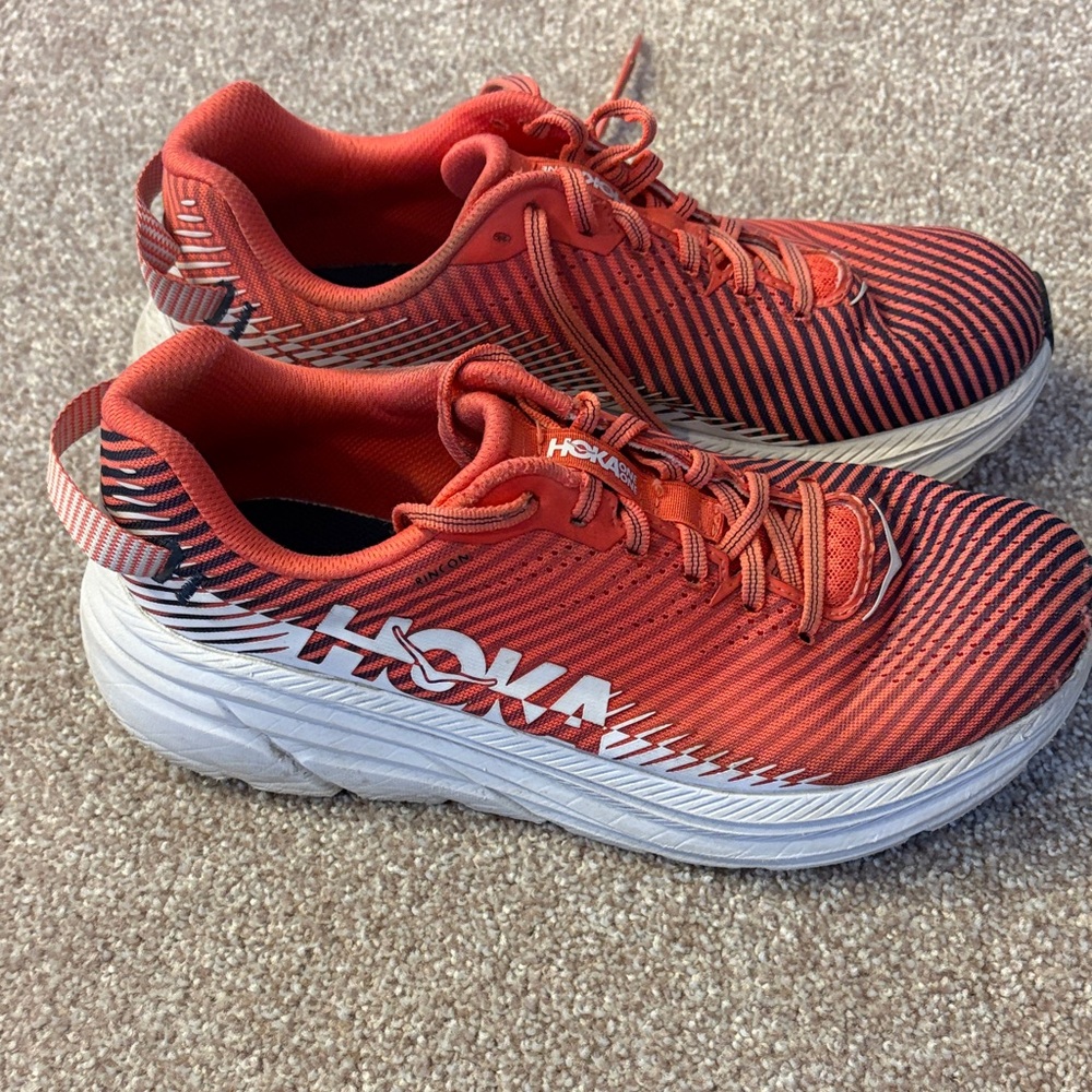 Hoka Rikon Coral Running Shoes